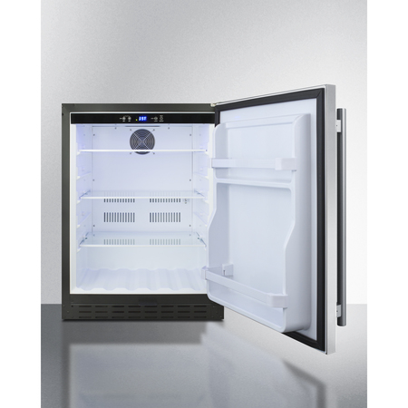 Summit 24" Wide Built-In All-Refrigerator, ADA Compliant AL55